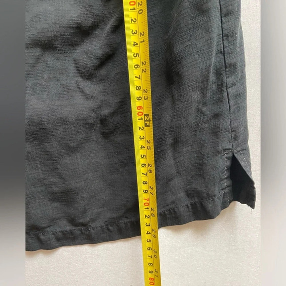 Tommy Bahama black silk shirt sleeve button shirt Sz L - Picture 7 of 8